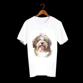 เสื้อลายหมา DHD003 Havanese เสื้อยืด เสื้อยืดลายหมา เสื้อยืดสกรีนลายหมา