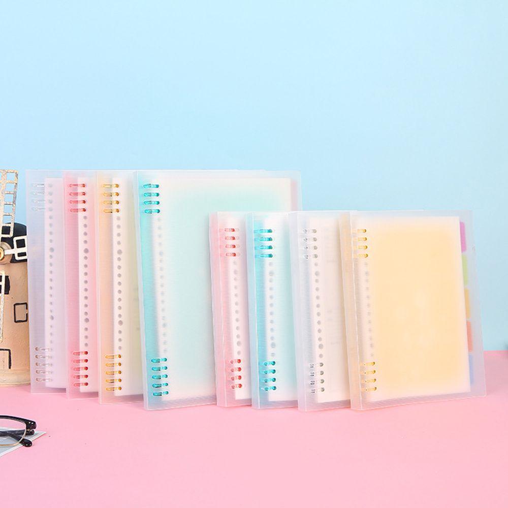 ALISOND1 Creativity Notebook Shell Gift 9 Hole Binder Clip Loose Leaf ...