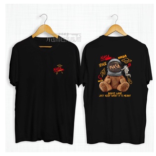 เสื้อยืด ผ้าฝ้าย พิมพ์ลาย TEDDY BEAR Distro ขนาดใหญ่ สําหรับผู้ชาย และผู้หญิง 30s