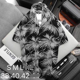 zara เสื้อเชิ้ตแขนสั้น