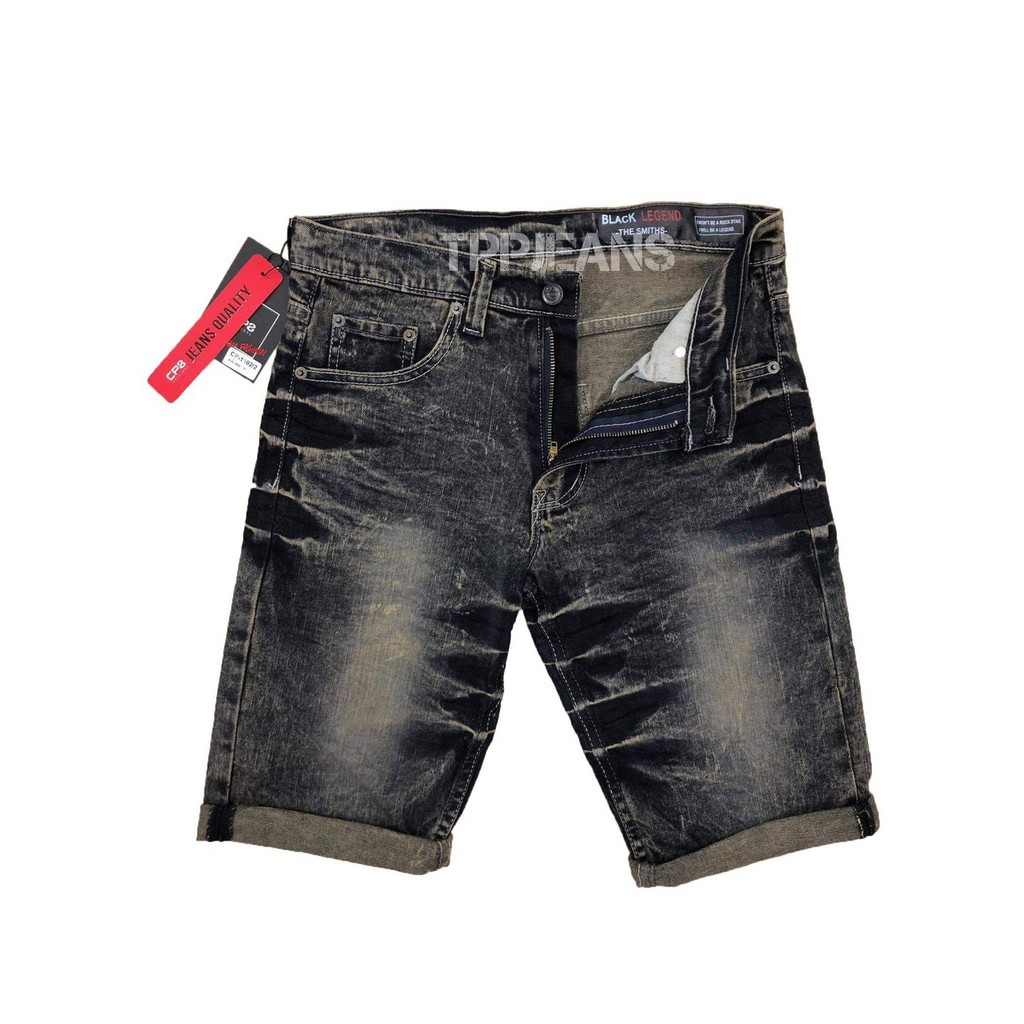 JEANSEXPRESS CPJ Shorts men’s กางเกงยีนส์ขาสั้นชาย สีฟอกสนิม เป้าซิป ผ้ายืด Size26-36 ไซส์มาตรฐาน รับชำระปลายทาง