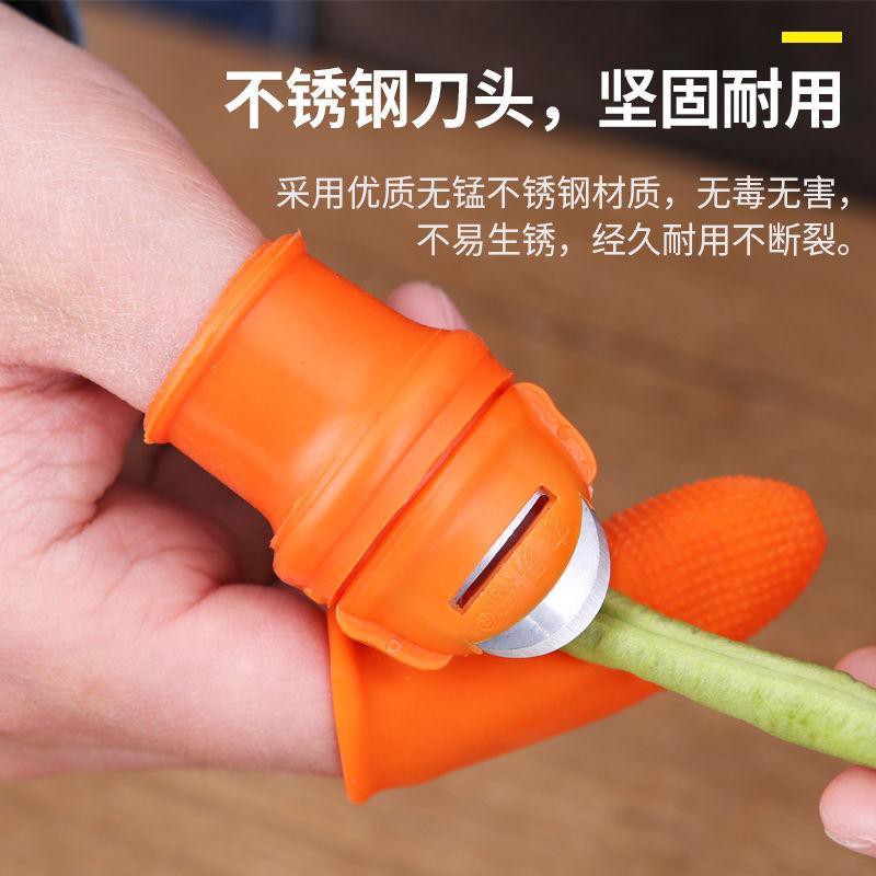 ความร้อน Garlic Peeling Nail Sleeve Household Edamame Device Armor