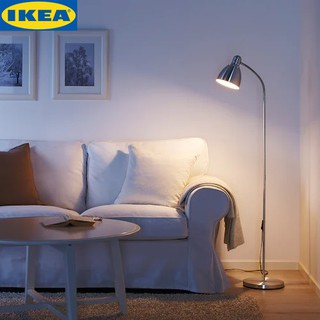 IKEA NÄVLINGE แนฟลิงเง โคมไฟตั้งพื้น/อ่านหนังสือ LED วัสดุโลหะ แข็งแรง คงทน