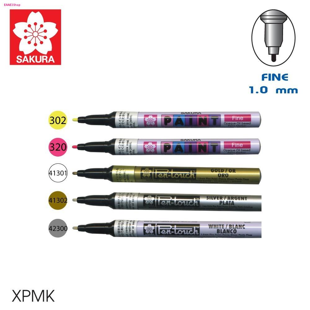 SAKURA ปากกาเพ้นท์ หัวเล็ก 1 มิล ซากุระ (1 ด้าม) รหัส XPMK เขียนได้ทุกพื้นผิว ปากกามาร์คเกอร์ [S24]
