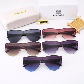 【Shang Family】versace Classic Model 11100 แว่นตากันแดดแฟชั่น พิมพ์ลายโลโก้ หลากสีสัน สําหรับคู่รัก