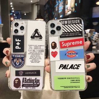 เคสโทรศัพท์มือถือแบบนิ่ม ใส ลายแบรนด์ สําหรับ iPhone 14 13 12 11 Pro Promax 14Plus mini X XS XR XSMAX 6 6s 6plus 6splus 7 8 SE2020 7plus 8Plus