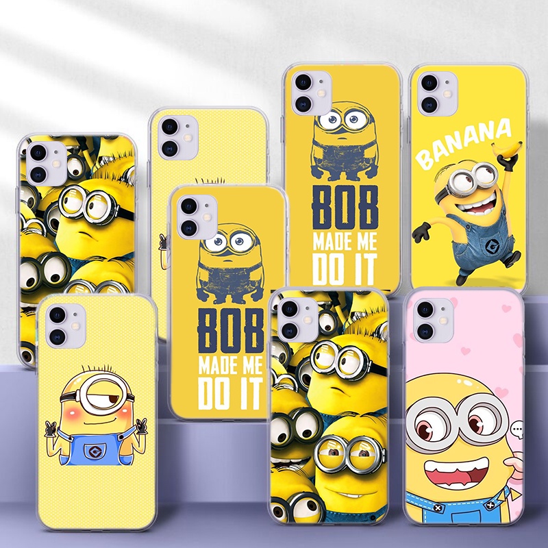 เคสโทรศัพท์มือถือแบบนิ่ม ลายการ์ตูนมินเนี่ยน 217C สําหรับ OPPO A12 A12E A1K A37 Neo 9 A39 A57 A3s A5