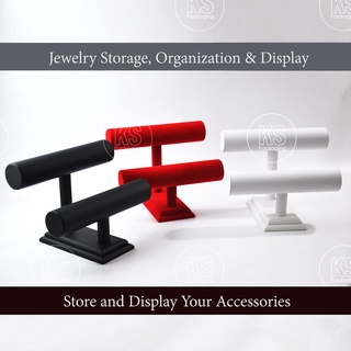 ดิสเพลย์โชว์เครื่องประดับ แท่นโชว์กำไลแบบ 2ชั้น กระบองโชว์กำ…