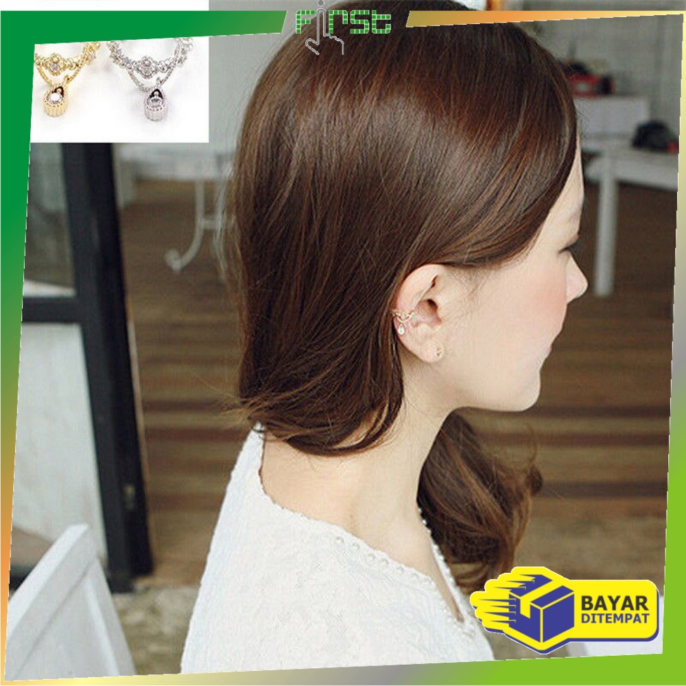 Fh-k115 K117 ต่างหูเดี่ยวเครื่องประดับแฟชั่นสตรีลายดาวสไตล์เกาหลี/ต่างหูสแตนเลสนําเข้าแฟชั่น