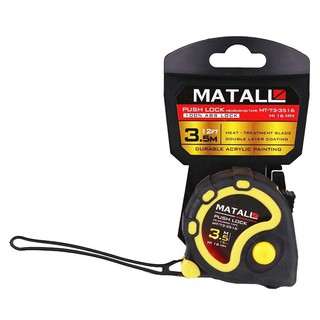 Measuring tool RUBBERIZED MEASURING TAPE MATALL 3.5M Hand tools Hardware hand tools เครื่องมือวัด ตลับเมตรหุ้มยาง MATALL