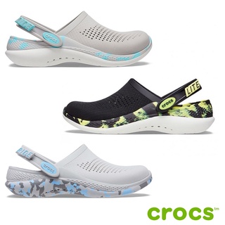 Crocs Collection รองเท้าแตะ รองเท้าแบบสวม UX Literide 360 Marbled Clog 207634-02K / 207634-1DU / 207634-0ZU (2790)