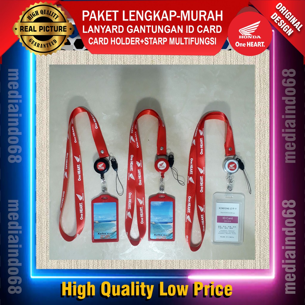Gantungan Honda Motorcycle Lanyard ID Card/Yoyo ID Card Hanger