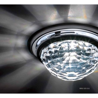 VEGA A 8992 NR 020 010 CRY HALBKUGEL SET CHROME RECESSED CEILING