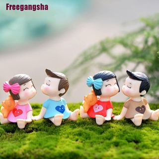 ( Freegangsha ) ตุ๊กตาคู่รักขนาดเล็กสําหรับตกแต่งสวน