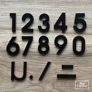 เลขที่บ้านอะคริลิค ## สีดำ ## หนา 3 mm สูง 6 cm และ 10 cm