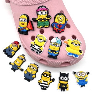 อุปกรณ์เสริม Jibbitz การ์ตูน crocs Minions Shoe Charms อุปกรณ์เสริมสําหรับรองเท้าแตะ 1 ชิ้น