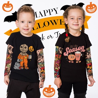 เสื้อเชิ้ต พิมพ์ลาย Scream Halloween สําหรับเด็ก