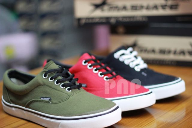 ผ้าใบ รองเท้า V4 มาแชร์ Mashare ทรงคล้ายแวน ออเท็นติค - เนวี่ Authentic - Navy เก็บปลายทาง 37-44