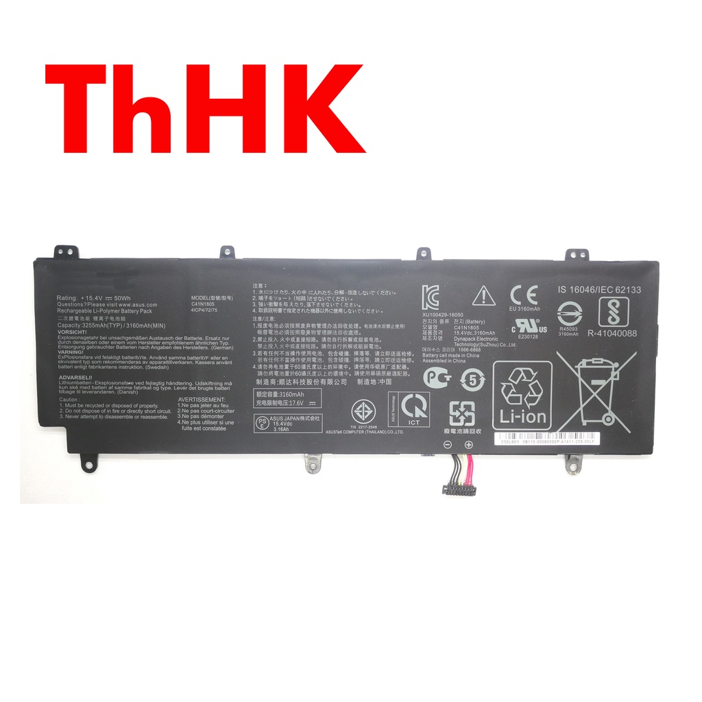 ThHK Genuine Original C41N1805 0B20003020000 Laptop Battery Batteries