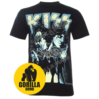 Gorilladumb เสื้อยืดลายวงดนตรี คิส Kiss Hard Rock