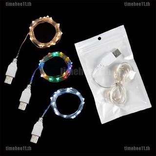 (timehee 11) 2 ม. ไฟ led 20 ดวง 3 ม. 30 ดวงขนาดมินิสาย usb สําหรับติดตกแต่งประดับบ้าน