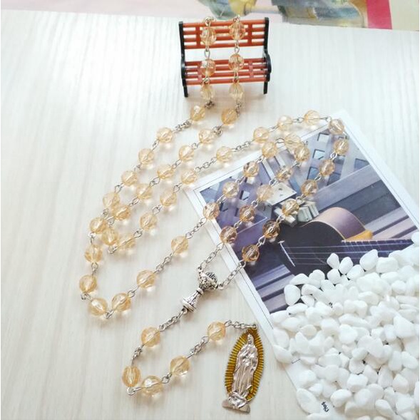 5pcs ใหม่ Virgin Mary Gold สร้อยคอ Rainbow Zirconia ศาสนาคริสเตียนจี้สร้อยคอผู้หญิงทุกวันเครื่องประด