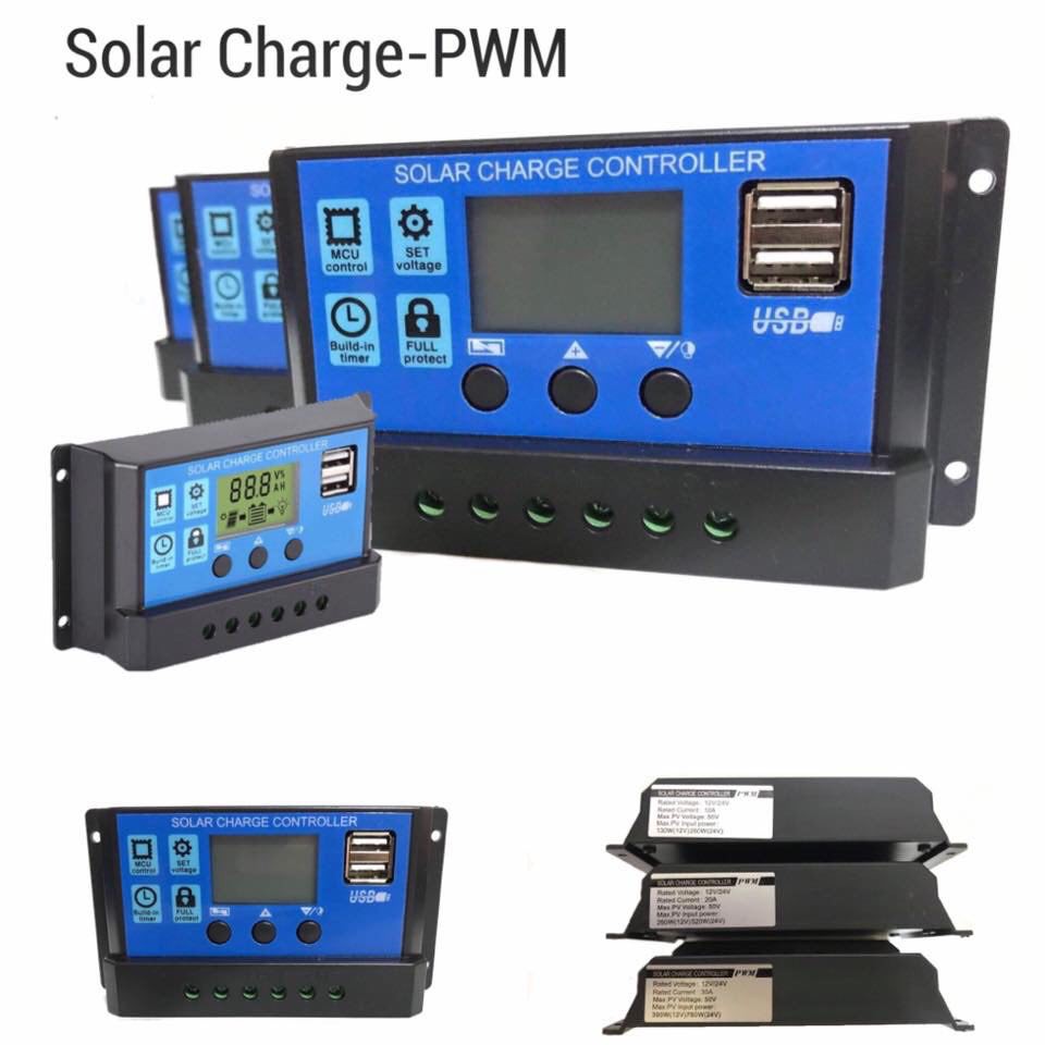 โซลาร์ชาร์จเจอร์ PWM 12/24V