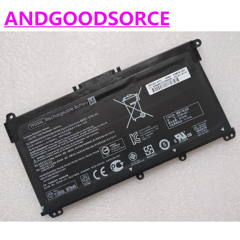 ❤Original TF03XL Laptop Battery For HP Pavilion 14-bf 15-CC CD 17-AR bf108TX bp080nd bf008TU TPN-Q18