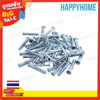 ชุดปลั๊กและสกรูติดผนัง 6มม. (70 ชิ้น) B8-9071841 Wall Plug and Screw Set 6mm.(70pcs)