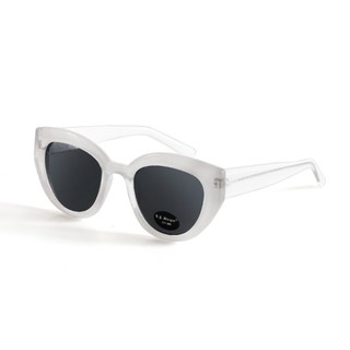 AJ Morgan Maybe Sunglasses White, Black Lens แว่นกันแดด สีดำเลนส์ดำ