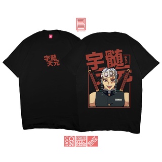 เสื้อยืด พิมพ์ลายอนิเมะญี่ปุ่น TENGEN UZUI HASHIRA KIMETSU NO YAIBA DEMON SLAYER