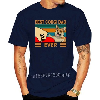 ใหม่ เสื้อยืดแขนสั้นลําลอง พิมพ์ลาย Best Corgi Dad Ever แฟชั่นฤดูร้อน สําหรับผู้หญิง Sh Cbcbjm95Bfmpei27Size S-5XL