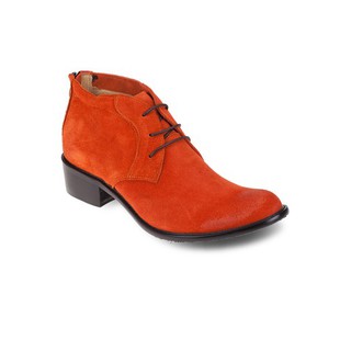 รองเท้าบู๊ทหนังแท้ รองเท้าบู๊ทผู้ชาย Suede Leather Boots - Orange