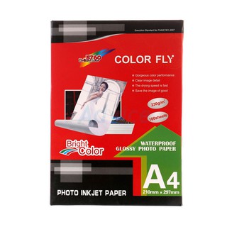 Photo Inkjet Glossy A4 230G.Color Fly (100/Pack)
