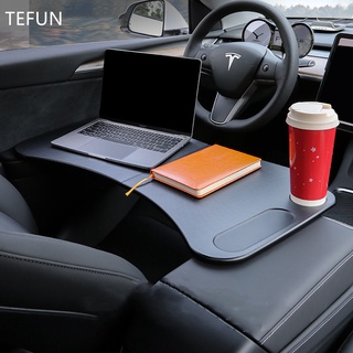 Tesla อุปกรณ์เสริมFor Tesla Model 3 Y 2021 Steering Wheel Table Board Lato Notebook Desk Mount Stand Universal Eating Dr