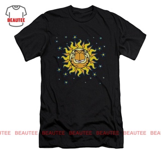 เสื้อยืดผ้าฝ้ายพิมพ์ลายขายดี เสื้อยืด พิมพ์ลาย Garfield Celestial เรียบง่ายมีสไตล์