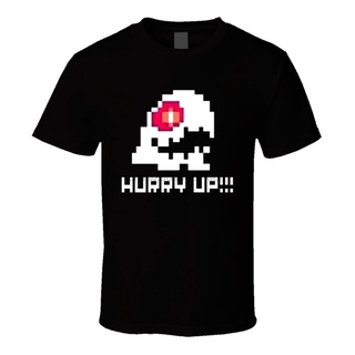 [COD]เสื้อยืด ผ้าฝ้าย 100% พิมพ์ลาย Bubble Bobble Hurry Up แฟชั่นฤดูร้อน สําหรับผู้ชาย และผู้หญิงS-5XL