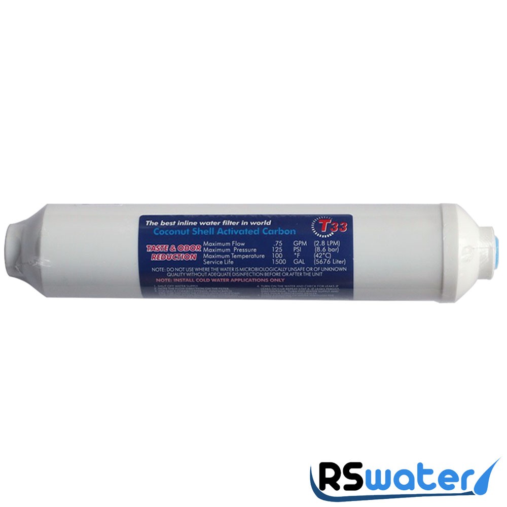 ไส้กรอง อินไลน์ คาร์บอน T33 Clean Pure 2x10 นิ้ว Shopee Thailand