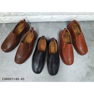 รองเท้าหนังลำลองCM007มี3สีไซส์40-45ไซส์ปกติ