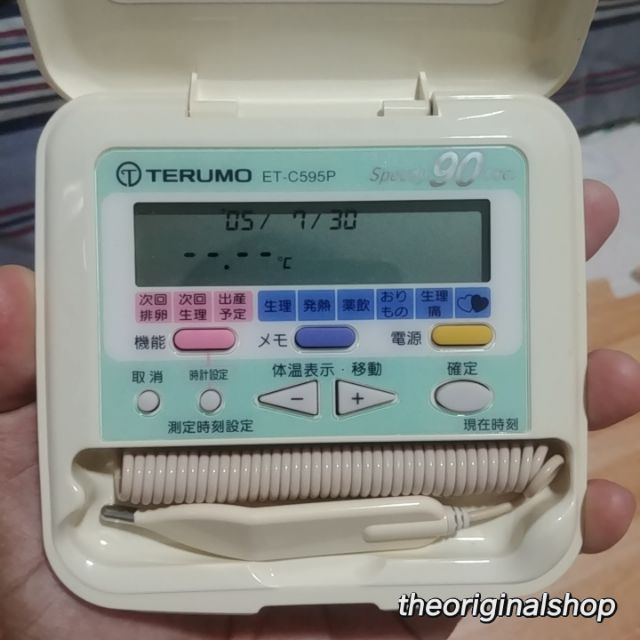 เครื่องวัดอุณหภูมิ ดิจิตอล Terumo ET-C595P หาระยะไข่ตก 【มือ 2】 ญี่ปุ่น
