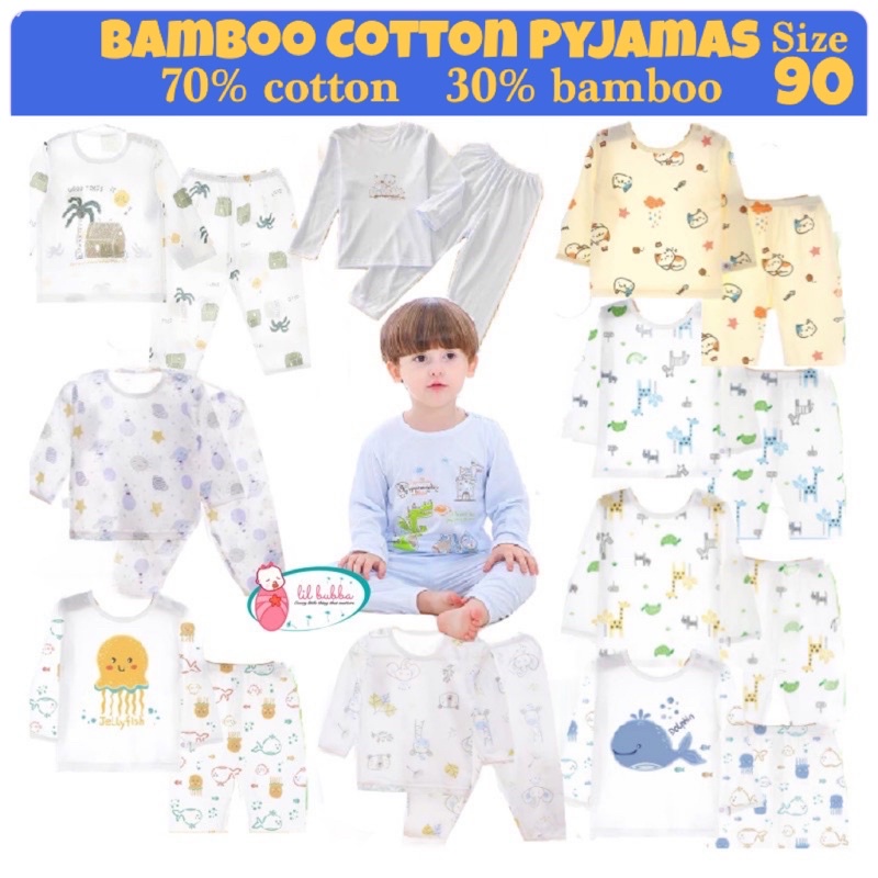 [LIL BUBBA] BAMBOO COTTON KIDS PYJAMAS/ BAMBOO PYJAMAS