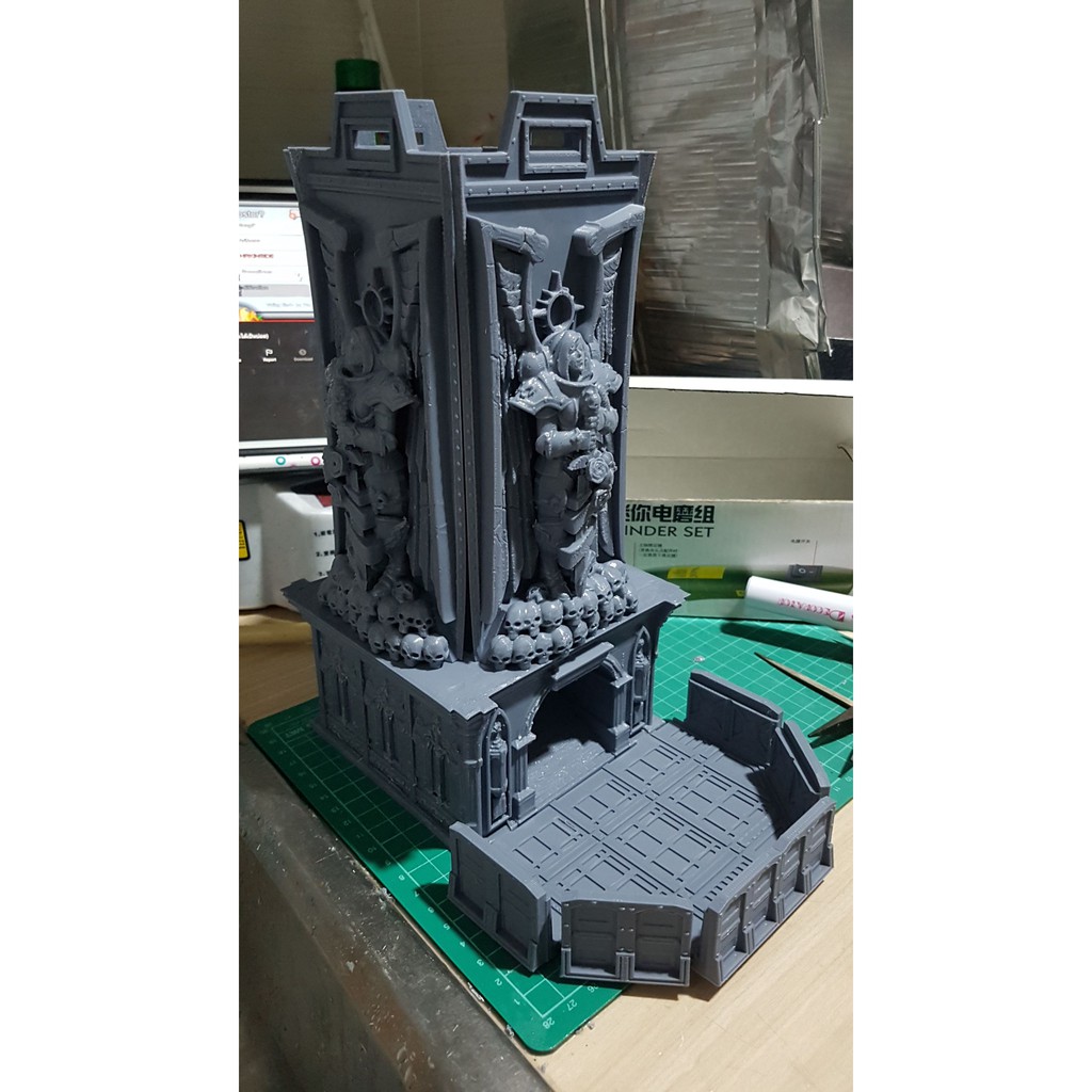 Warhammer Dice Tower part Full สูง 28cm ที่ทอยเต๋าลาย warhammer