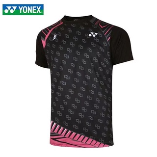 Yonex Lindan เสื้อยืดแขนสั้น แบบแห้งเร็ว ดูดซับเหงื่อ สําหรับผู้ชายและผู้หญิง