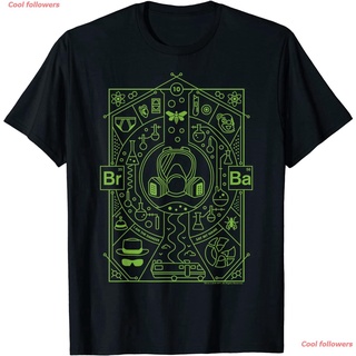 Cool followers เสื้อ Breaking Bad 10th Anniversary I Am The Danger Collage Poster T-Shirt เสื้อยืด คู่