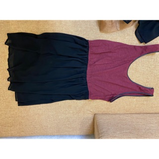 ของใหม่! ชุดเดรส forever21 size L มี2สี สีแดง, เทา