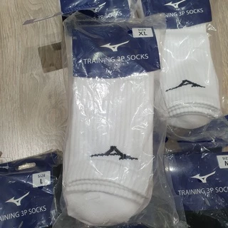 MIZUNO TRAINING 3P SOCKS ถุงเท้าครึ่งแข้ง ฟุตบอล กีฬา ของแท้ 100% (1 แพ็ค มี 3 คู่)