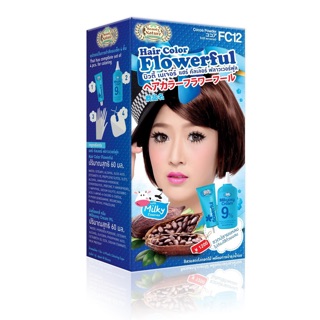 Beauty Nature บิวตี้ เนเจอร์ ครีมเปลี่ยนสีผม Flowerful F12 สีโกโก้พาวเดอร์