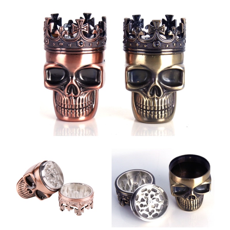 เครื่องบดสมุนไพร ที่บดสมุนไพร ลายกะโหลก รุ่น GC-0039 พร้อมส่ง ราคาถูก