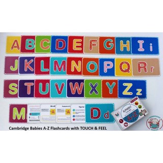 การ์ด Cambridge Babies Alphabet A-Z เสริมพัฒนาการด้านการสัมผัส