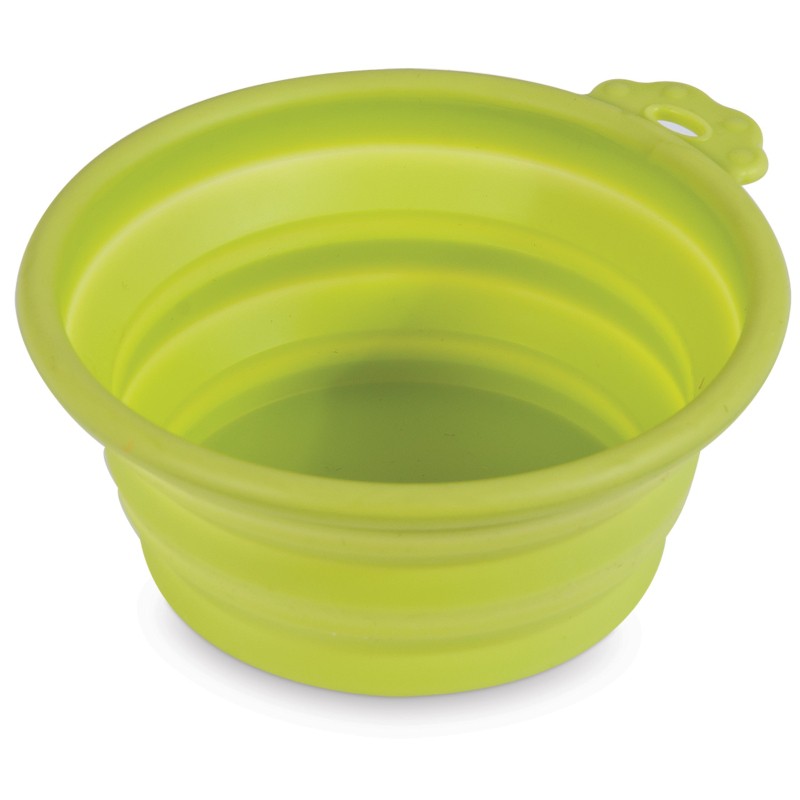 Petmate Silicone Pet Bowls Travel Bowl ชามซิลิโคนพับได้ ชามน้ำ อาหาร พกพาสะดวก สำหรับสุนัข